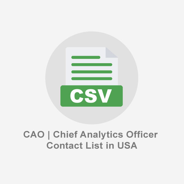 CAO-Chief-Analytics-Officer-Contact-List-in-USA